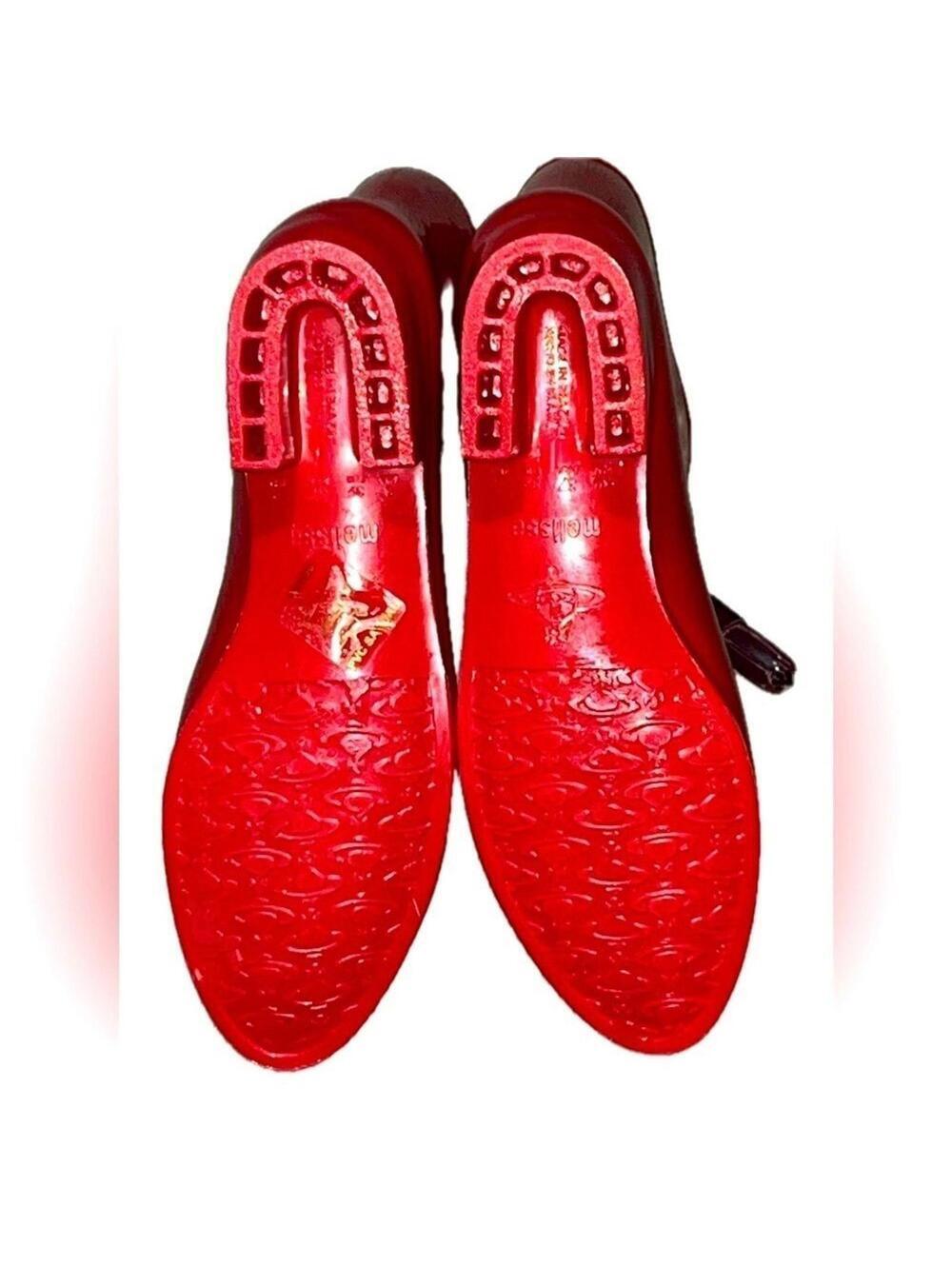 NWOT Vivienne Westwood x Melissa Rain Boots Women’s Size 8, Red, Made in Brazil - Picture 6 of 10